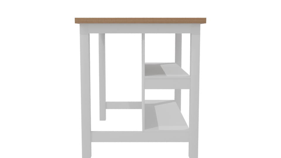 Isla Americana Dallas Blanca Table 3D - Professional 3D Model Render 8