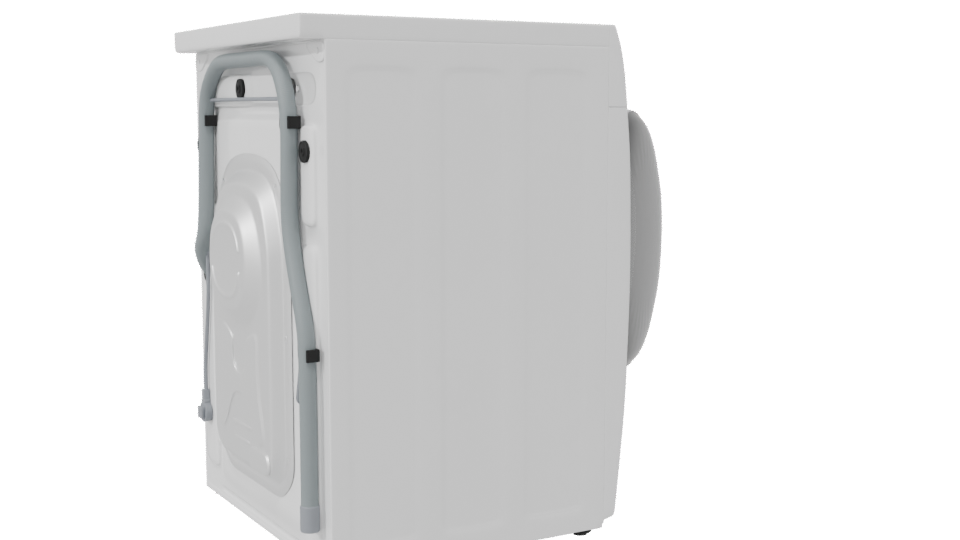 Eco Bubble Washing Machine 3D Model - Professional 3D Model Render 7