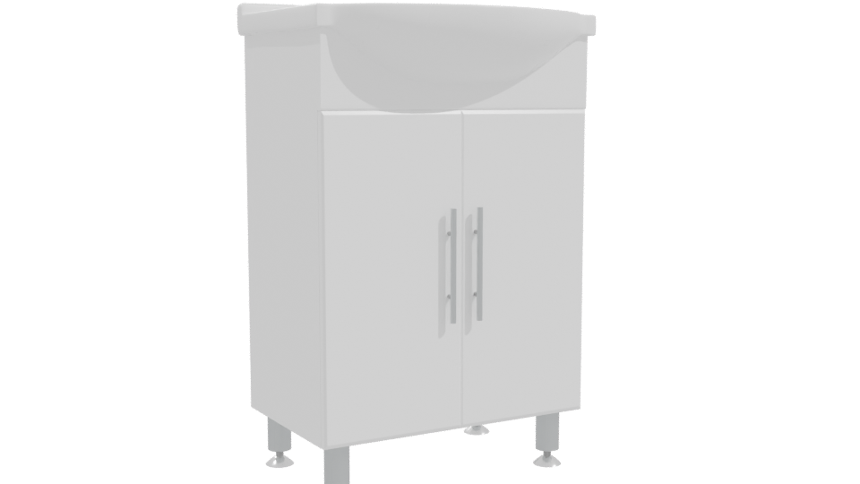 Modern Bathroom Sink Cabinet 3D - Professional 3D Model Render 10