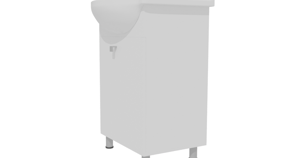 Minimalist Bathroom Sink Unit 3D Model - Professional 3D Model Render 13