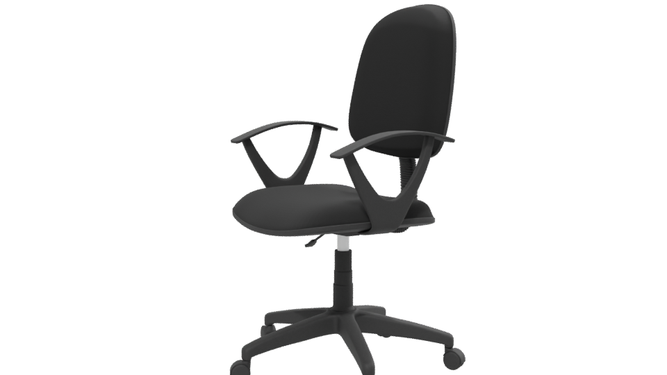 Ergonomic Black Office Chair 3D - Professional 3D Model Render 13