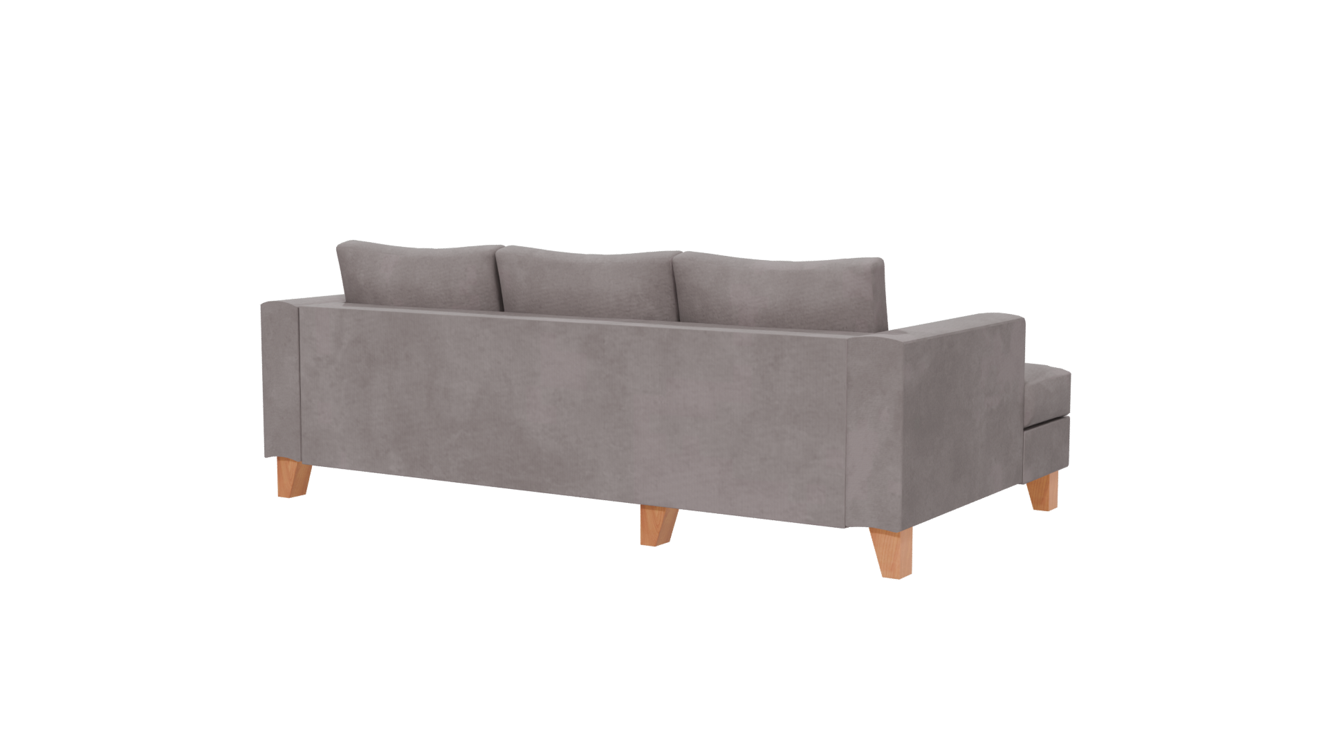 Contemporary Fabric Sectional Sofa 3D Model - Professional 3D Model Render 6