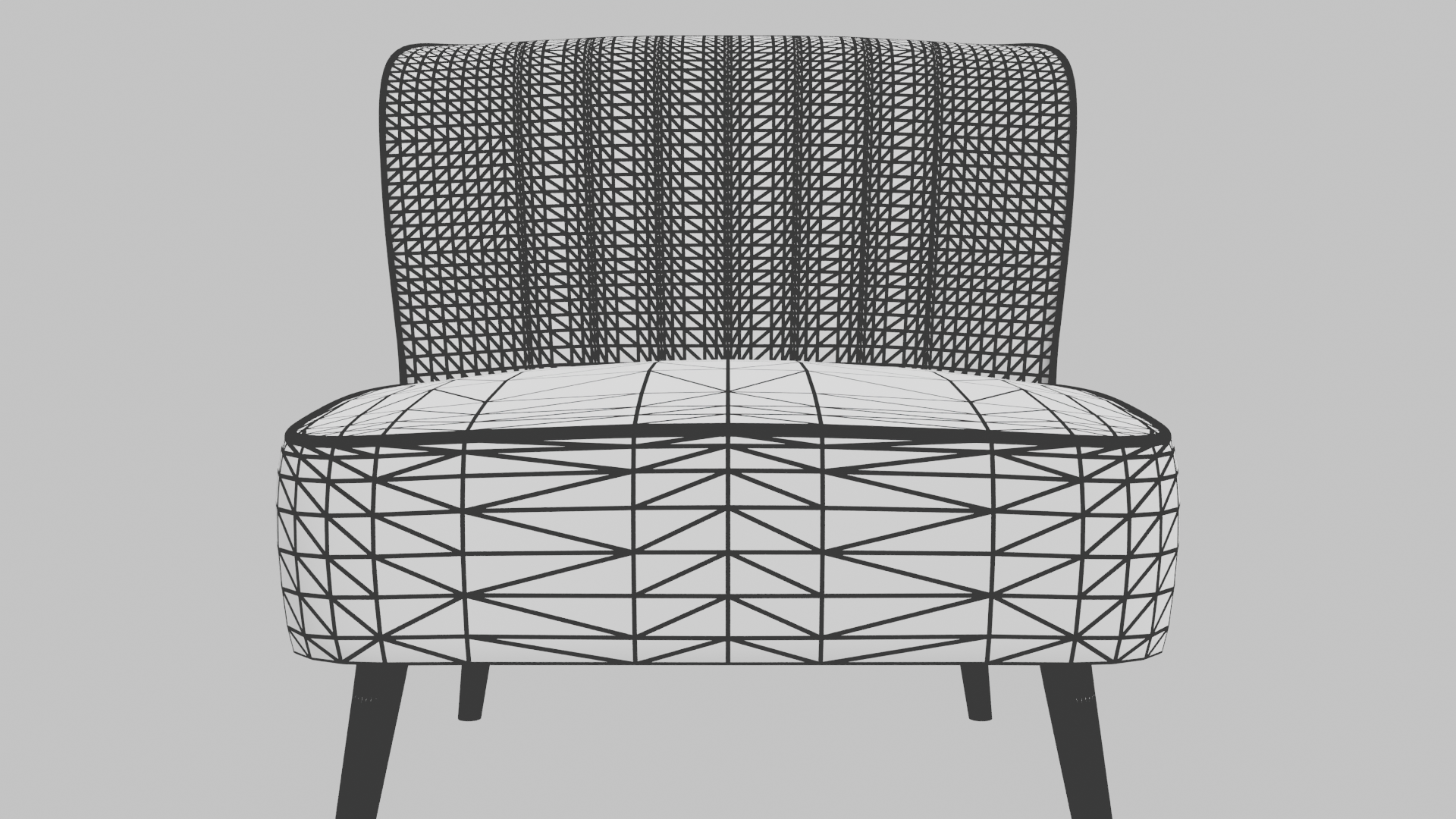 Stylish Fabric Accent Chair 3D - Professional 3D Model Render 16