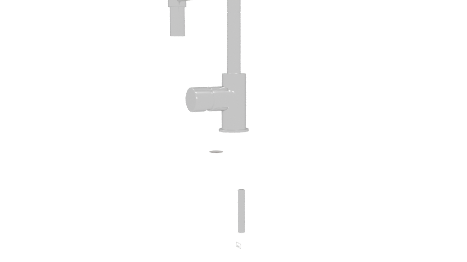 Modern Kitchen Faucet 3D Model - Professional 3D Model Render 4