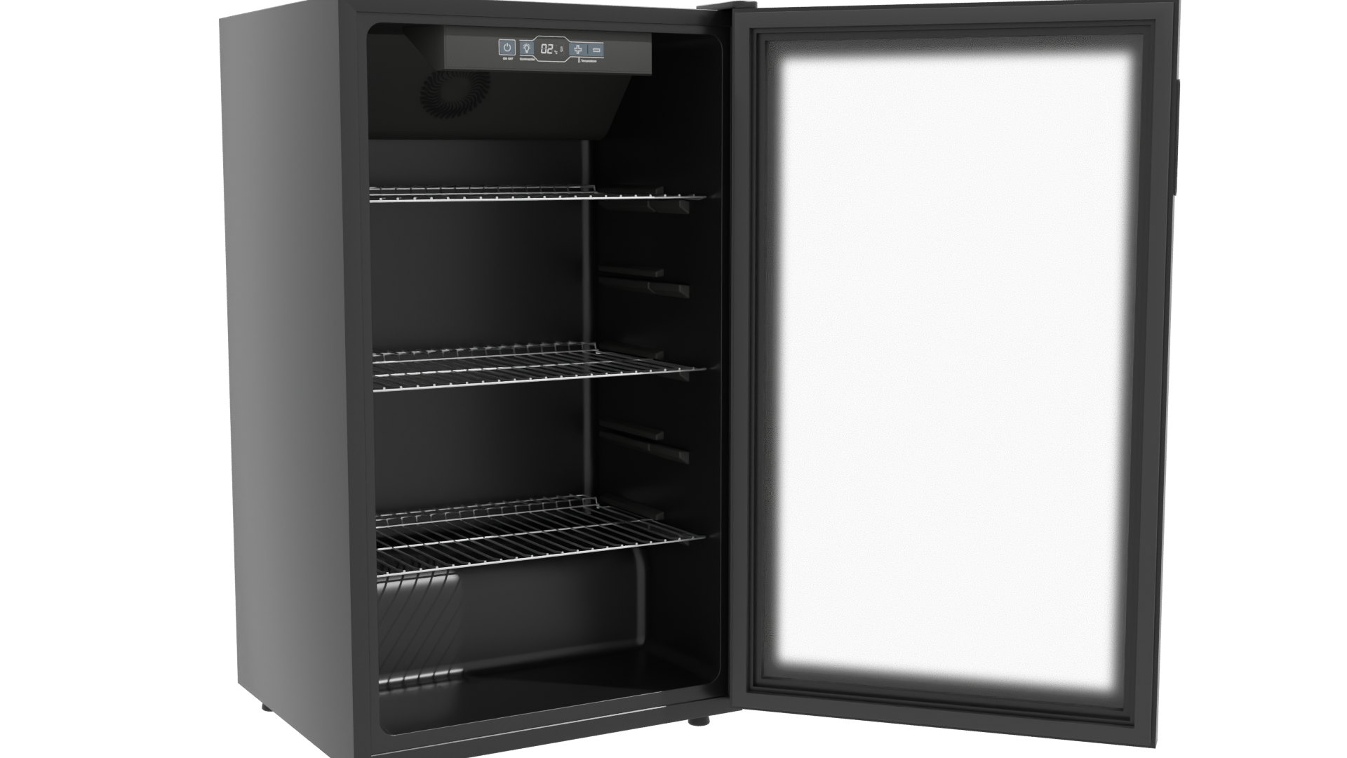 Modern Glass Door Refrigerator 3D - Professional 3D Model Render 10