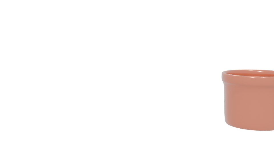 Stylish Ceramic Flower Pot 3D - Professional 3D Model Render 6