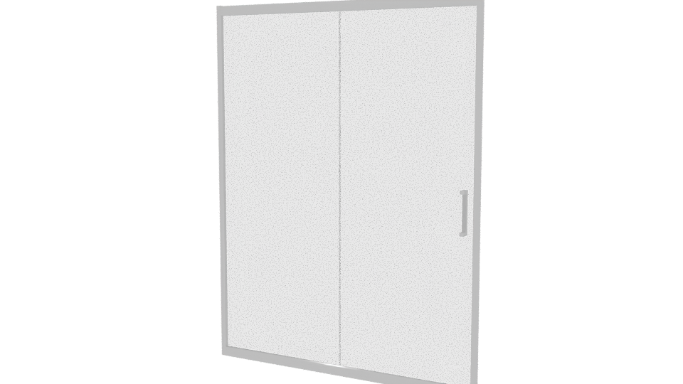 Stylish Modern Shower Door Model - Professional 3D Model Render 6