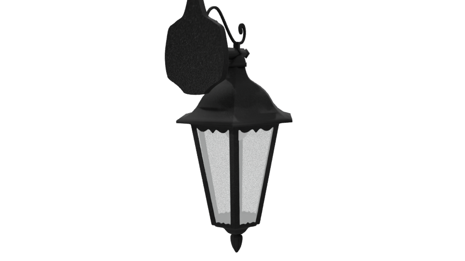 Elegant Wall-Mounted Lantern 3D - Professional 3D Model Render 6