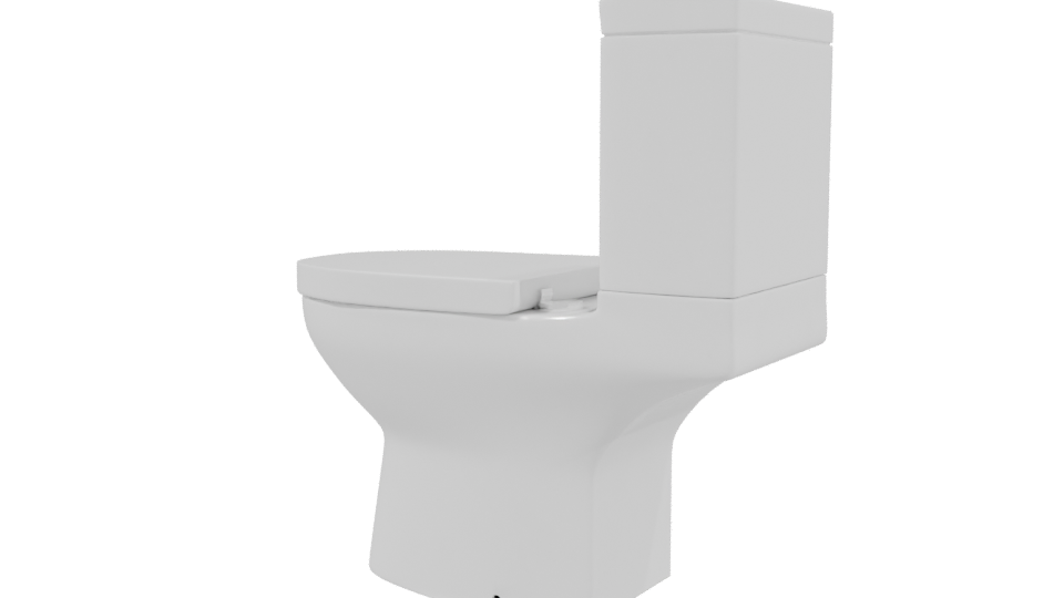 Modern Bathroom Toilet 3D Model - Professional 3D Model Render 3