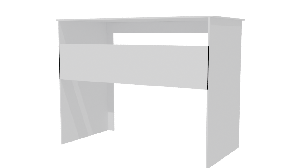 Sleek Minimalist Desk 3D Model - Professional 3D Model Render 6