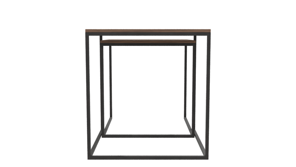Nested Modern Coffee Tables 3D Model - Professional 3D Model Render 8