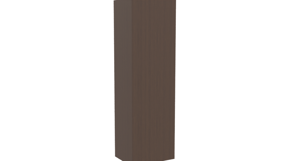 Stylish Wooden Storage Cabinet 3D - Professional 3D Model Render 4