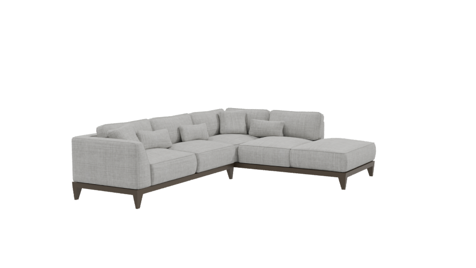Stylish Modular Sofa 3D - Professional 3D Model Render 9
