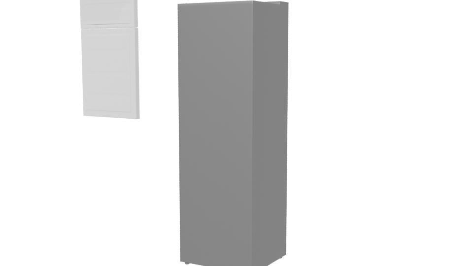 Minimalist Refrigerator 3D Model - Professional 3D Model Render 6