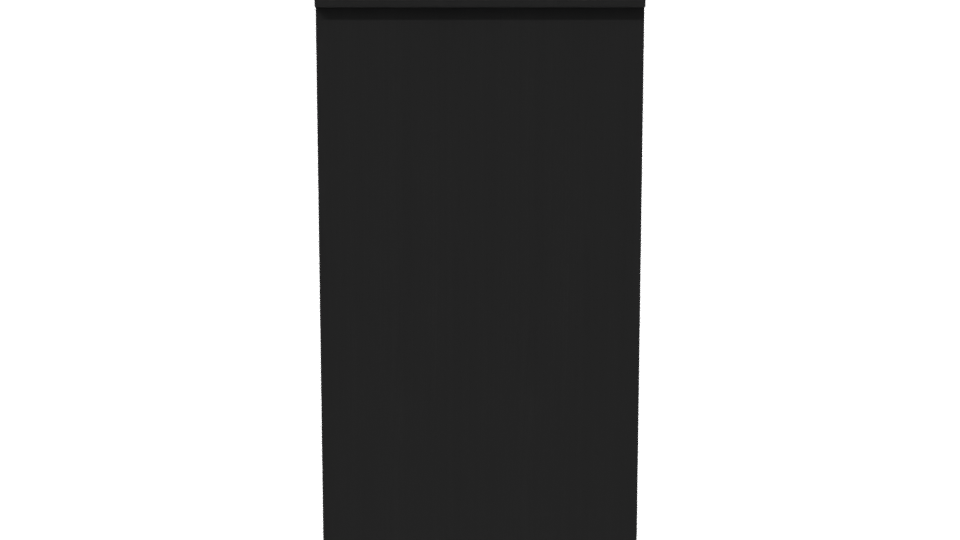 Contemporary Black Storage Desk 3D - Professional 3D Model Render 2