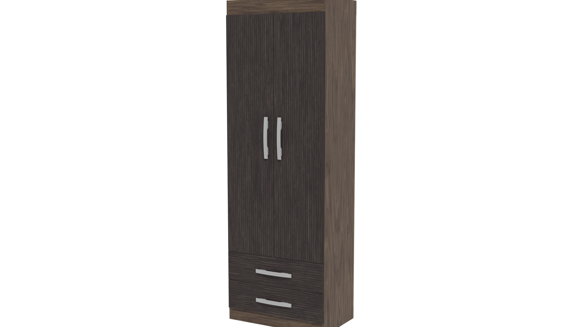 Stylish Wooden Wardrobe Model - Professional 3D Model Render 12