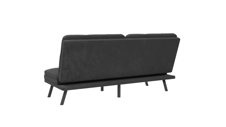 Contemporary Fabric Sofa 3D Model - Professional 3D Model Render 4