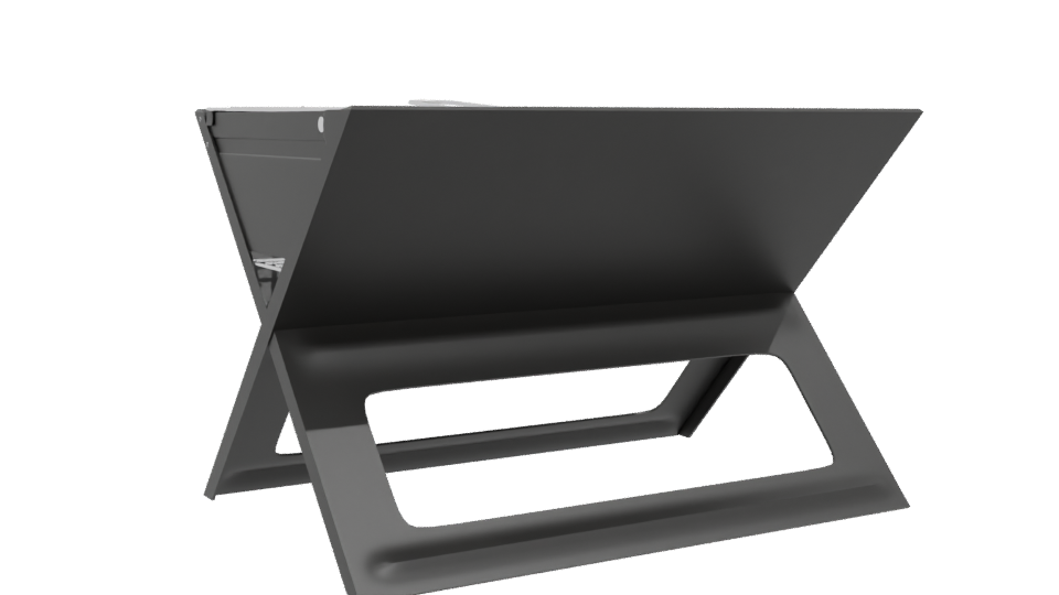Portable Outdoor Charcoal Grill 3D - Professional 3D Model Render 4