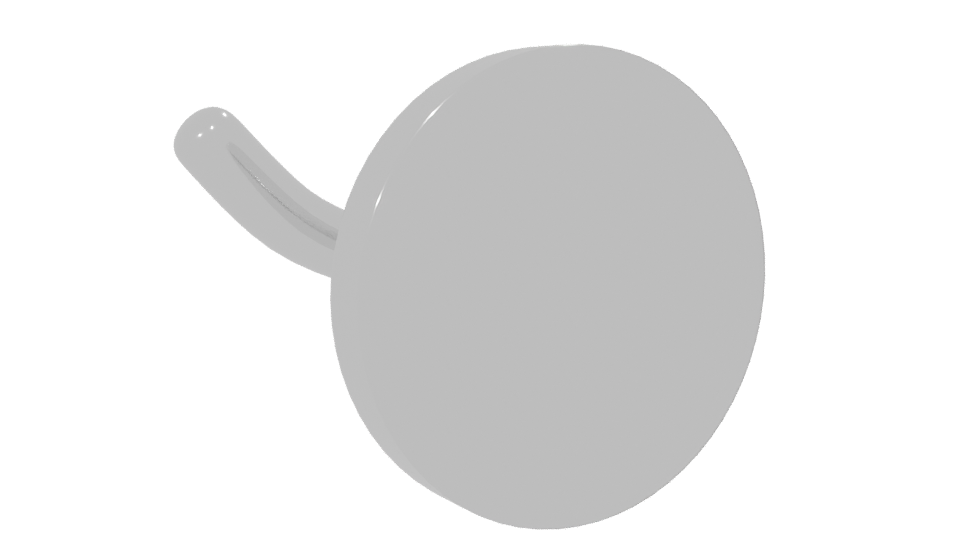 Stylish Wall-Mounted Hook 3D - Professional 3D Model Render 7