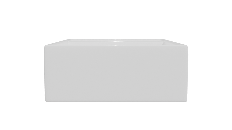 Minimalist Ceramic Sink Model - Professional 3D Model Render 11