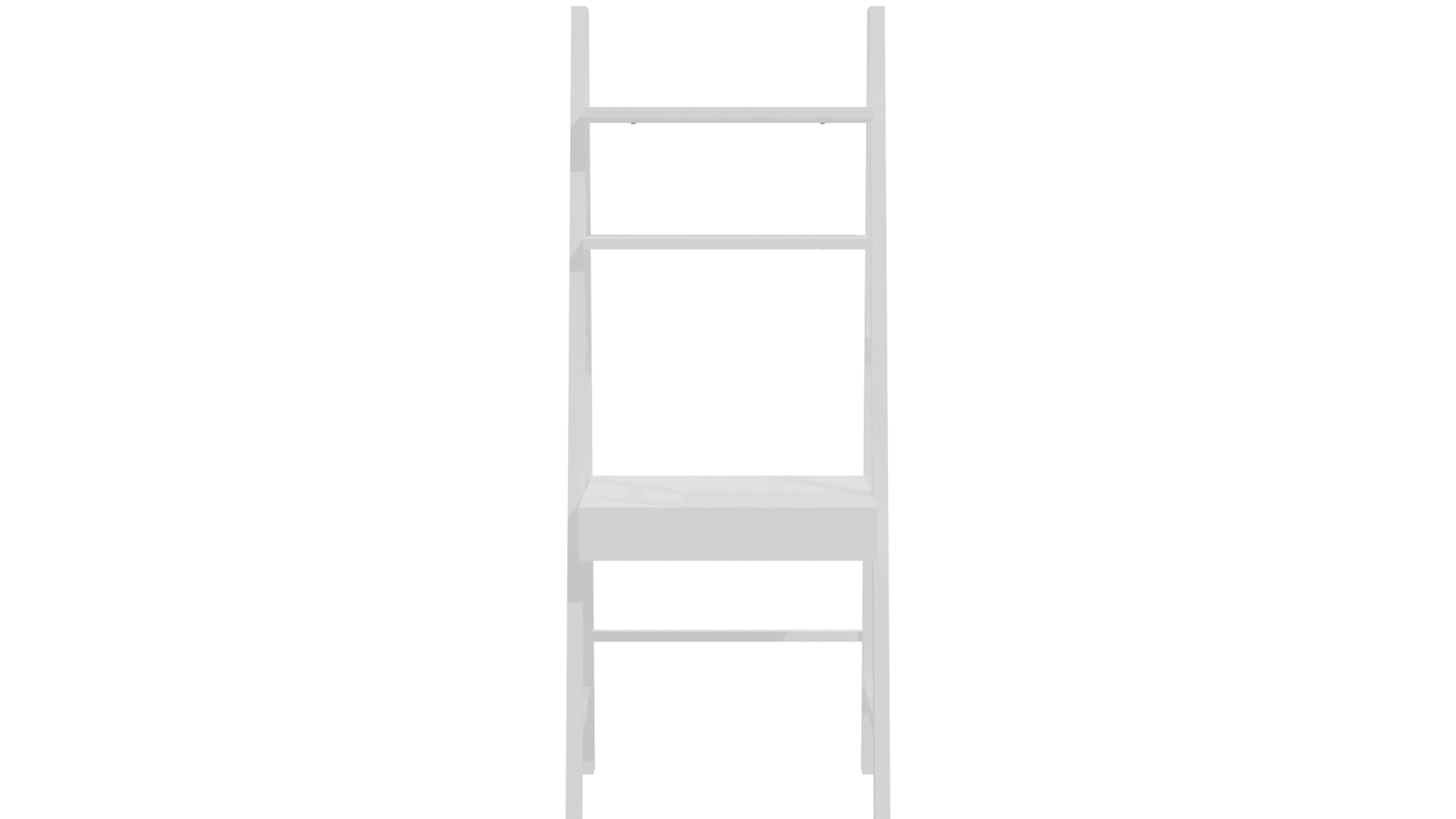 Stylish Wooden Ladder Shelf 3D - Professional 3D Model Render 11