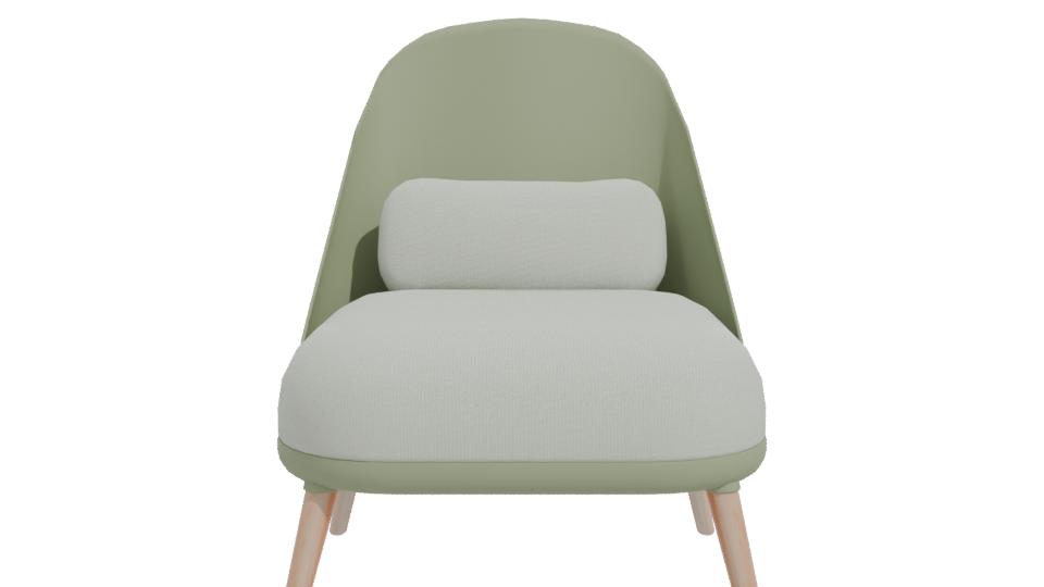 Stylish Modern Lounge Chair 3D - Professional 3D Model Render 11