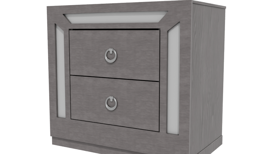 Stylish Nightstand 3D Model - Professional 3D Model Render 12