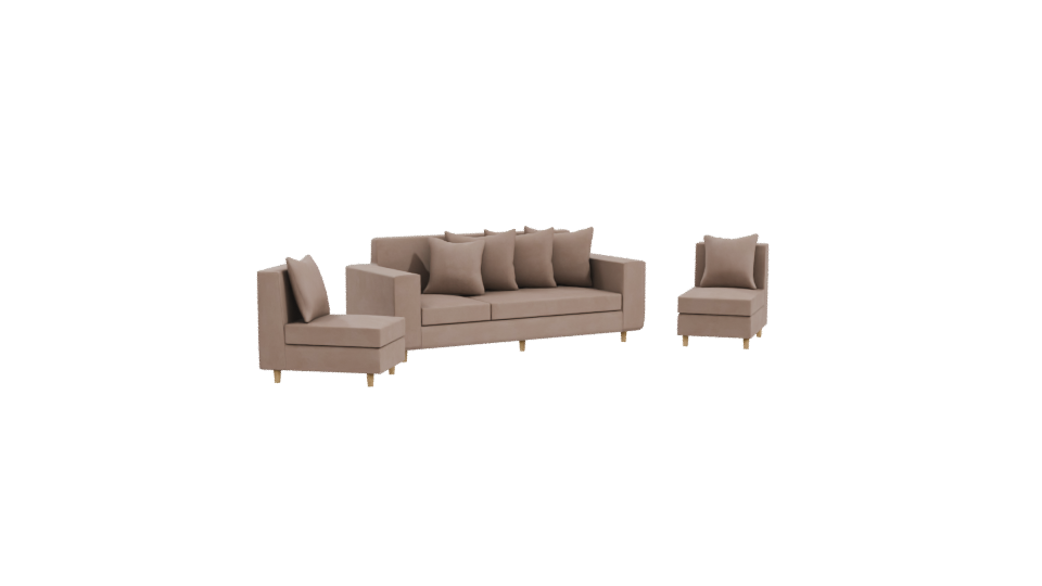 Stylish Modern Sofa Set 3D - Professional 3D Model Render 10
