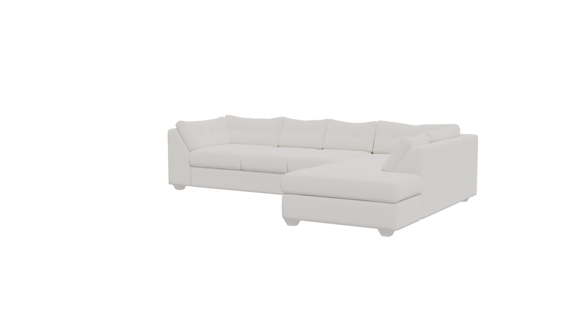 Stylish Modern Sofa Model 3D - Professional 3D Model Render 4