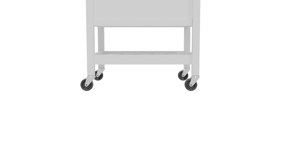 Minimalist Kitchen Cart with Storage - Professional 3D Model Render 5