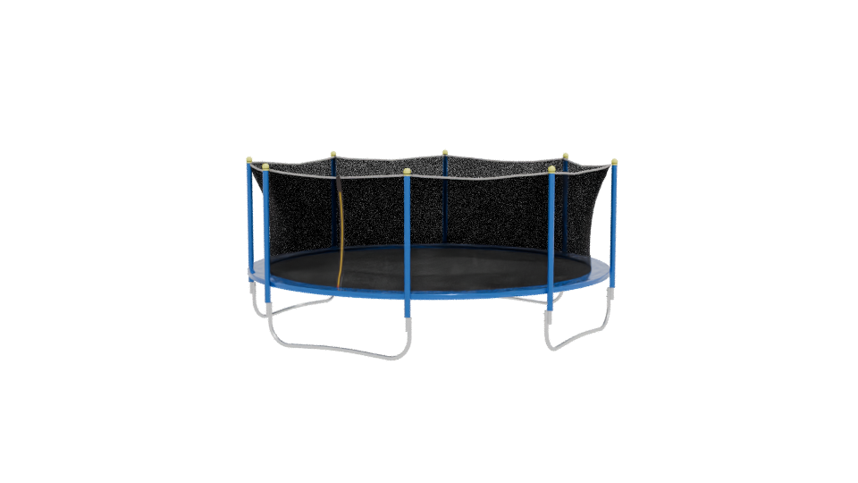 Round Jumping Trampoline Model - Professional 3D Model Render 12
