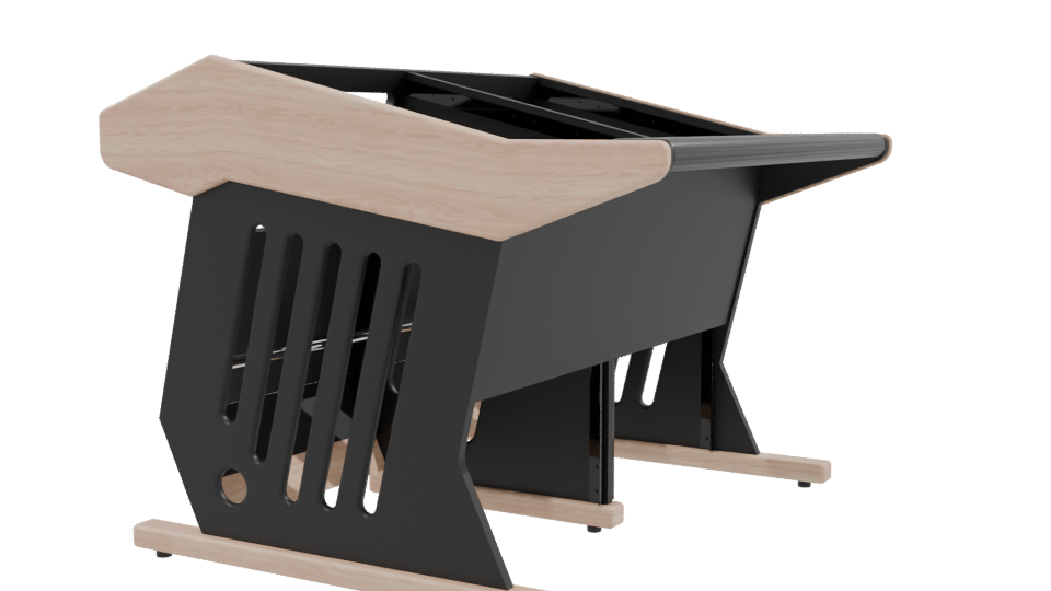 Modern Black Console Table 3D - Professional 3D Model Render 9