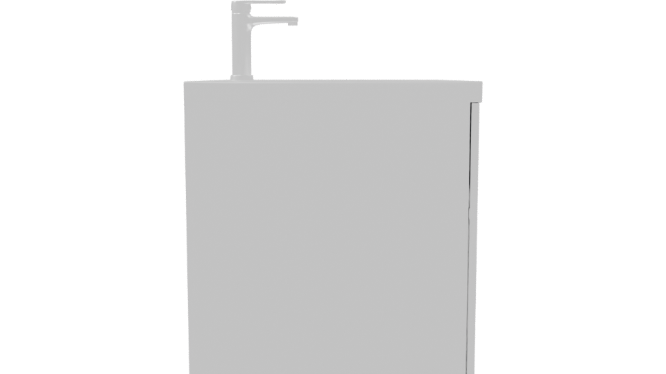 Contemporary Bathroom Vanity with Sink 3D Model - Professional 3D Model Render 8