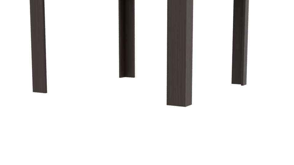 Stylish Wooden Dining Table 3D - Professional 3D Model Render 9