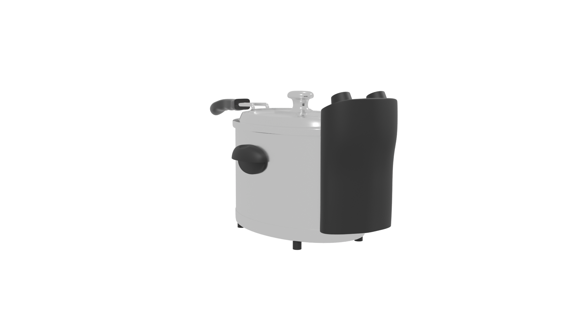 Stylish Electric Cooking Pot Model - Professional 3D Model Render 13