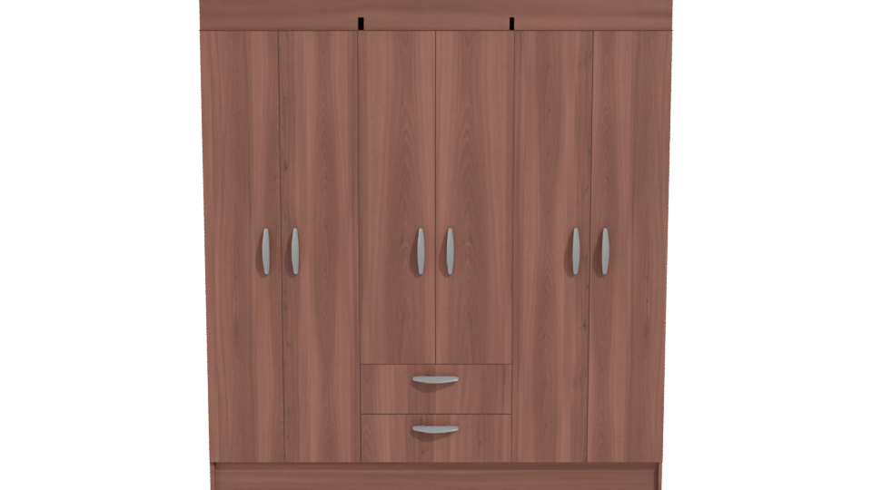 Stylish Wooden Storage Cabinet Model - Professional 3D Model Render 11