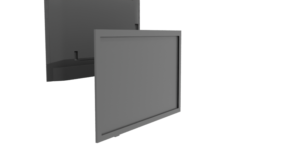 Sleek Modern TV Display Model - Professional 3D Model Render 3