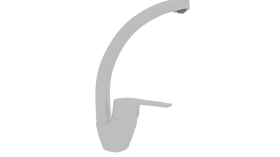 Sleek Kitchen Faucet 3D Model - Professional 3D Model Render 12