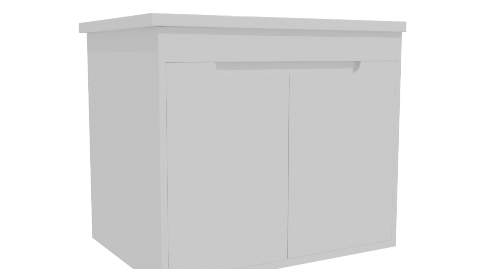 Minimalist White Storage Box 3D - Professional 3D Model Render 10