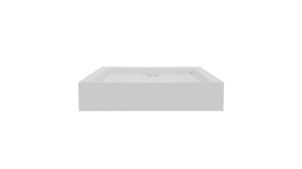 White Shower Base 3D Model - Professional 3D Model Render 11