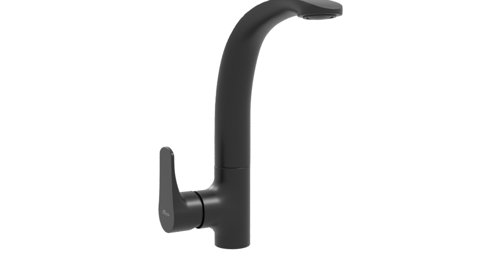 Sleek Modern Bathroom Basin Tap - Professional 3D Model Render 10