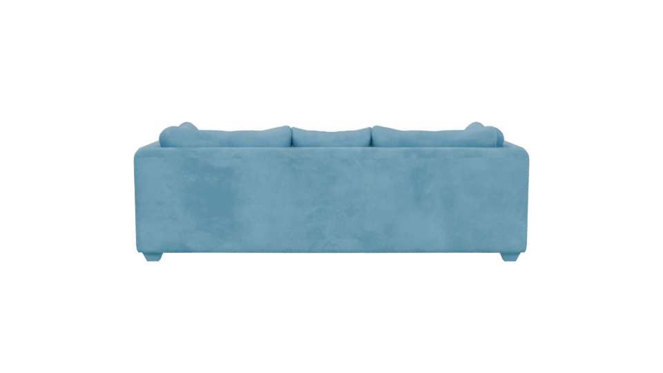 Sofa 3C Levante Blue Fabric Model - Professional 3D Model Render 5