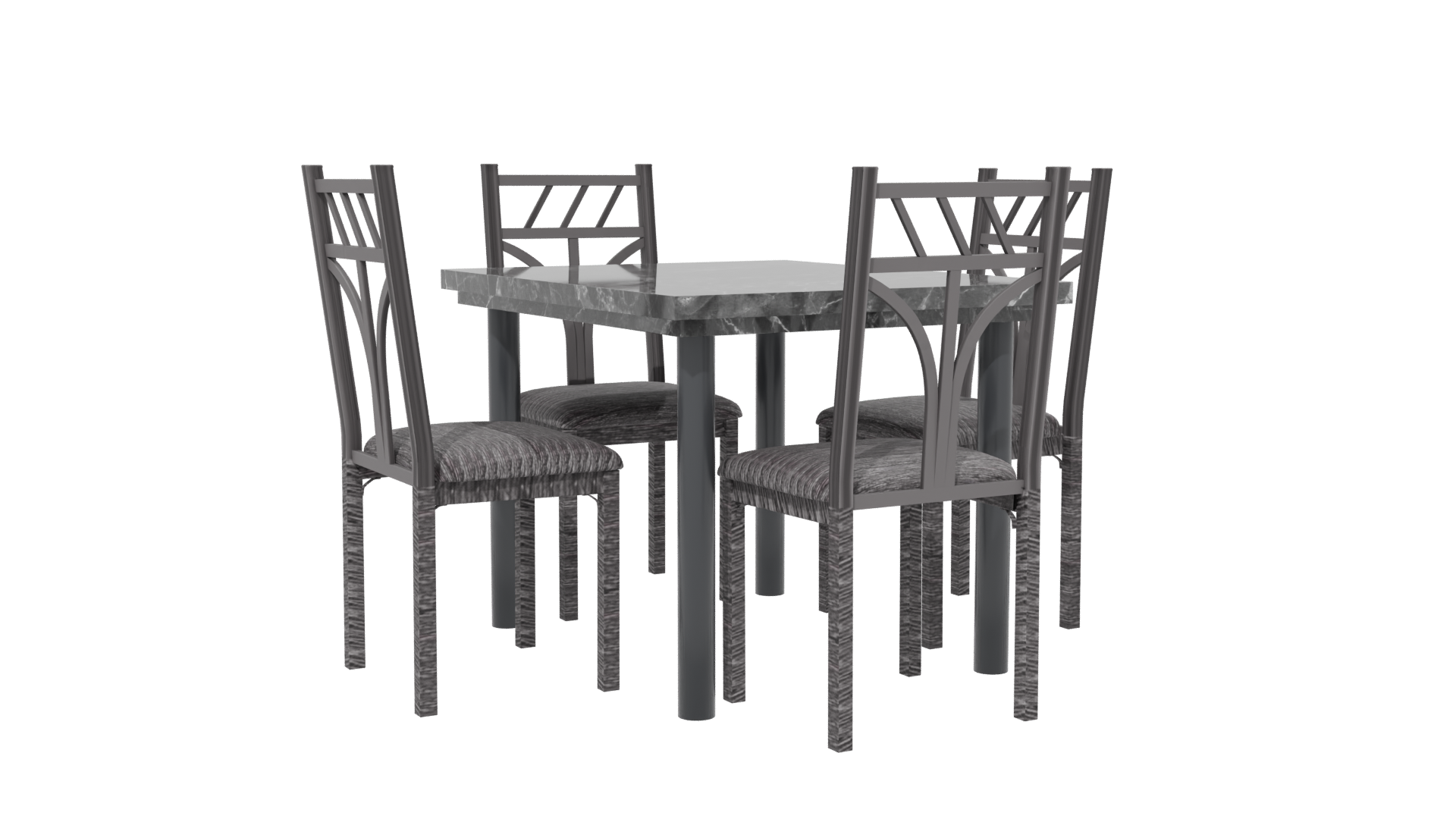 Stylish Dining Table Set 3D - Professional 3D Model Render 13