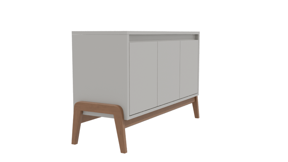 Stylish Modern Wooden Cabinet 3D - Professional 3D Model Render 9