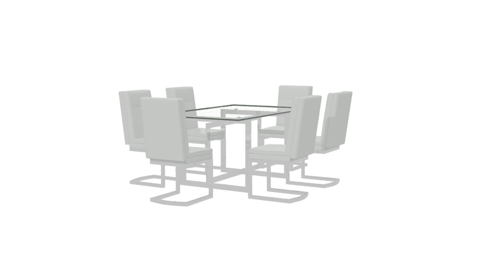 Stylish Conference Table Model - Professional 3D Model Render 6