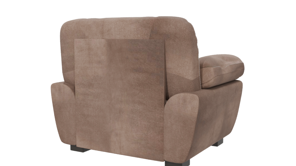 Stylish Fabric Armchair 3D Model - Professional 3D Model Render 6