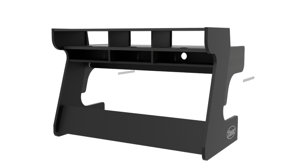 Modern Minimalist Office Desk 3D - Professional 3D Model Render 6