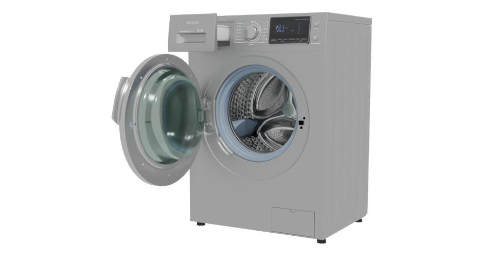 Modern Household Washing Machine 3D - Professional 3D Model Render 12