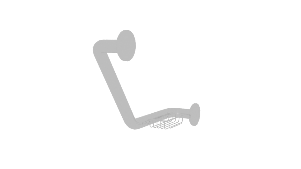 Stylish Bathroom Grab Bar 3D - Professional 3D Model Render 3