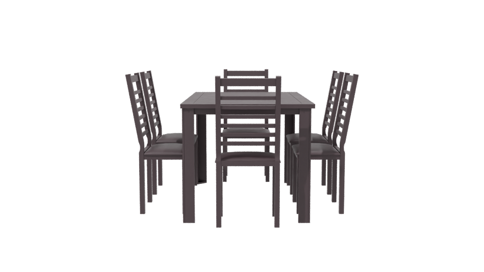 Stylish Modern Dining Table Set - Professional 3D Model Render 2